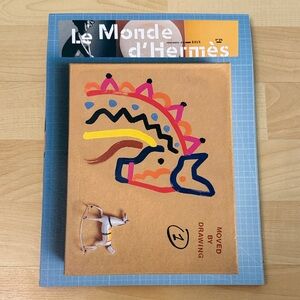 Hermes Le Monde d’Hermes Spring Summer 2025 No 86 Moved by Drawing 1 Horses Book